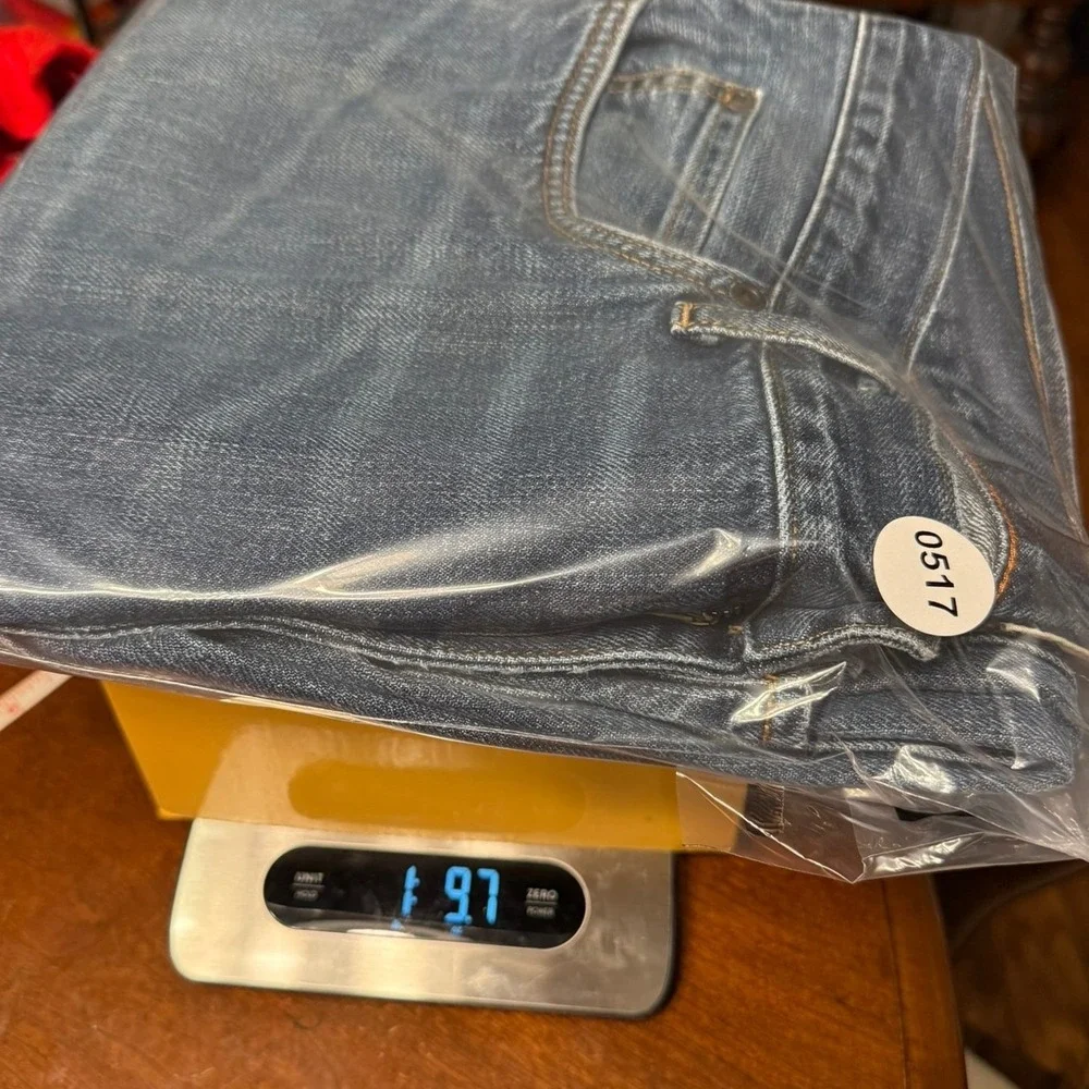 J. Crew Men 35W 36L (34) Straight Leg Denim Blue Jeans Cotton Casual Work (READ)